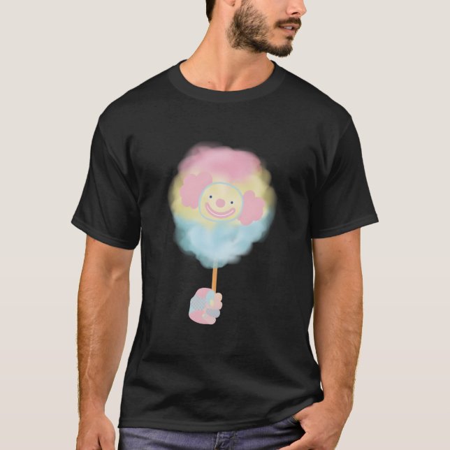 Camiseta Algodón de Azúcar Payaso Clowncore (Anverso)