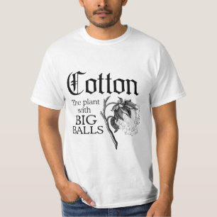 CAMISETA ALGODÓN LA PLANTA CON LAS BOLAS GRANDES
