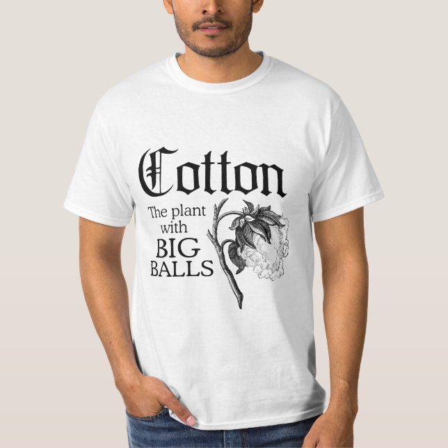 CAMISETA ALGODÓN LA PLANTA CON LAS BOLAS GRANDES (Anverso)