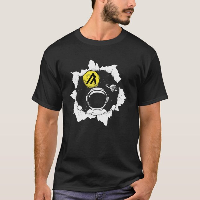 Camiseta Algorand Token Cryptocurrency Space Moon Gear (Anverso)