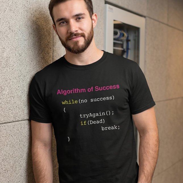 Camiseta Algoritmo para el éxito Programador Desarrollador  (Subido por el creador)