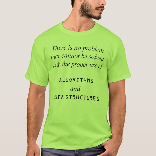 Camiseta Algoritmos+Estructuras de datos (Anverso)