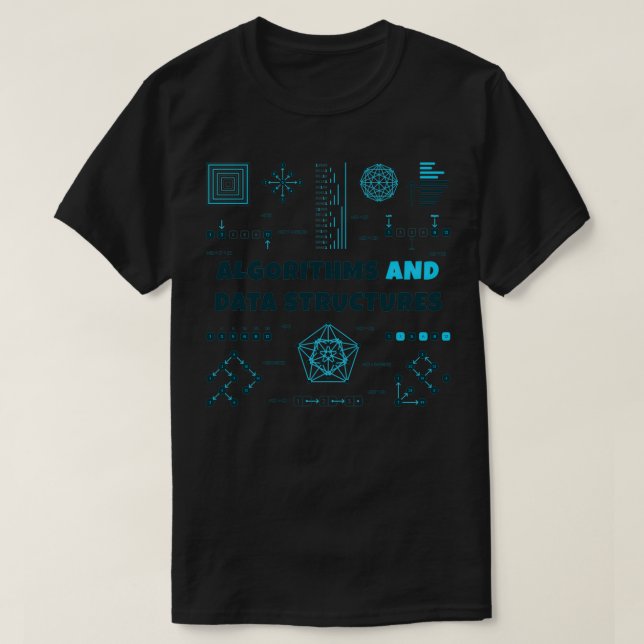 Camiseta Algoritmos y estructuras de datos (Diseño del anverso)