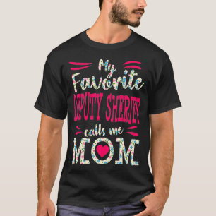 Camiseta Alguacil Adjunto Mi oficial de policía favorito me