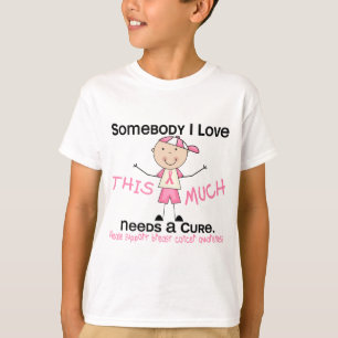 Camiseta Alguien amor de I - cáncer de pecho (muchacho)