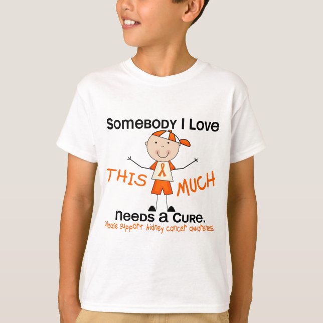 Camiseta Alguien amor de I - cáncer del riñón (muchacho) (Anverso)
