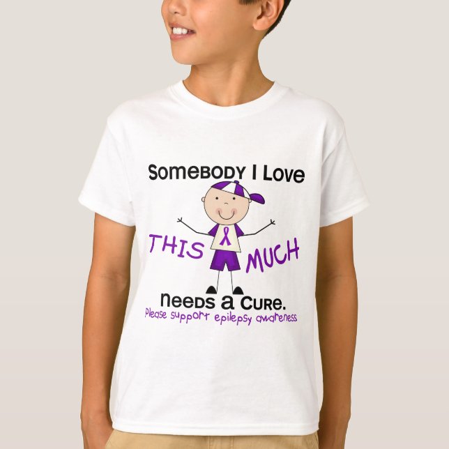 Camiseta Alguien amor de I - epilepsia (muchacho) (Anverso)