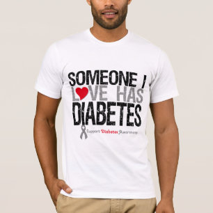 Camiseta Alguien amor de I tiene diabetes