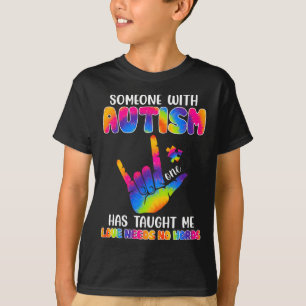 Camiseta Alguien Con Autismo Me Ha Enseñado A Conciencia De