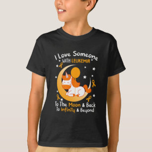 Camiseta Alguien Con Leucemia Awareness Naranja Ribbon Muje