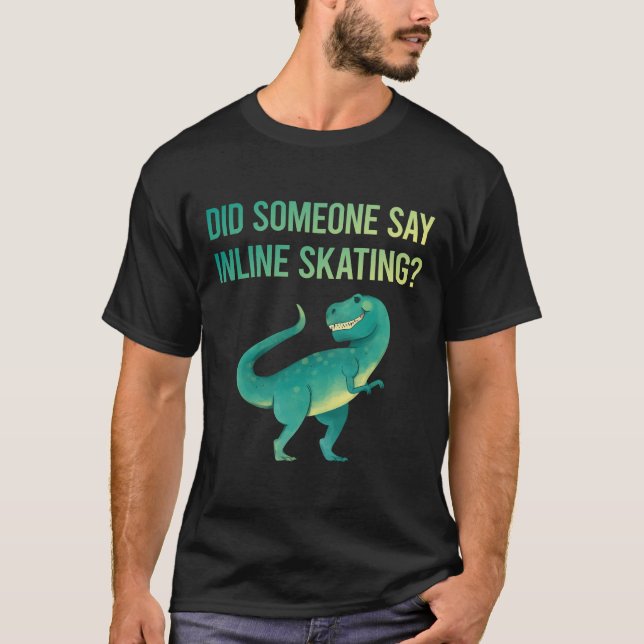 Camiseta Alguien dice patinador de patinaje en línea (Anverso)
