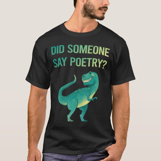 Camiseta Alguien diga poesía (Anverso)