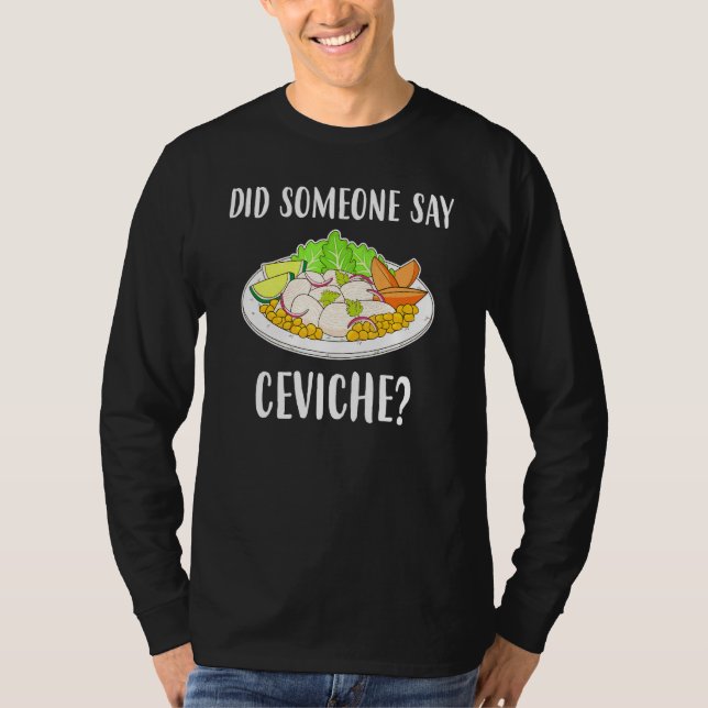 Camiseta Alguien dijo que ceviche (Anverso)