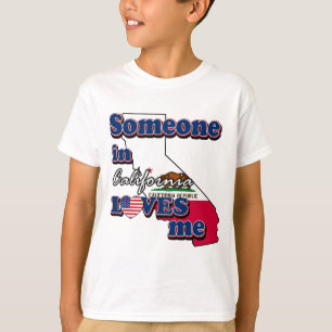 Camiseta Alguien en California me ama