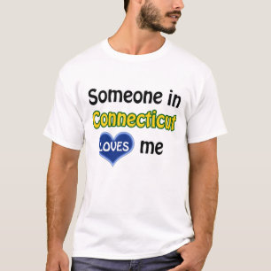 Camiseta Alguien en Connecticut me ama