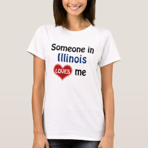 Camiseta Alguien en Illinois me ama