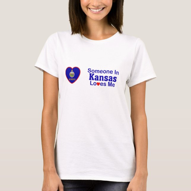 Camiseta Alguien en Kansas me ama (Anverso)