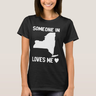 Camiseta Alguien En Nueva York Me Ama El Estado Imperio