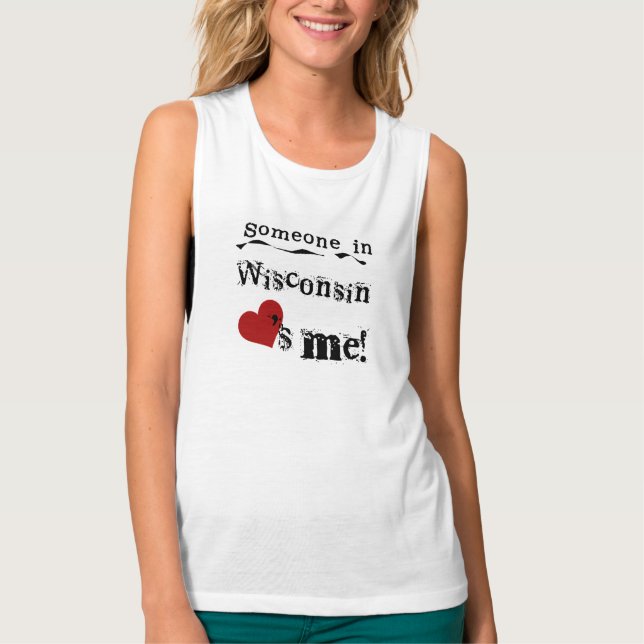 Camiseta Alguien en Wisconsin me ama (Anverso)