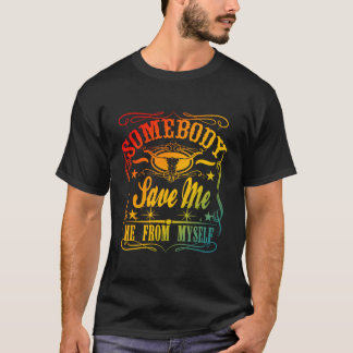 Camiseta Alguien Me Salvó De Mi Propia Retro