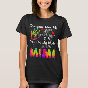 Camiseta Alguien Me Tiene Envuelto En Sus Pequeños Dedos