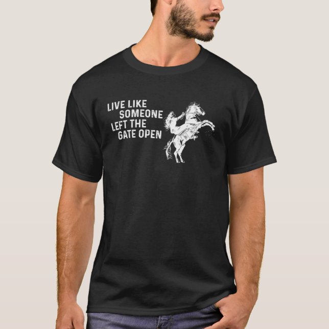 Camiseta Alguien montando a caballo (Anverso)