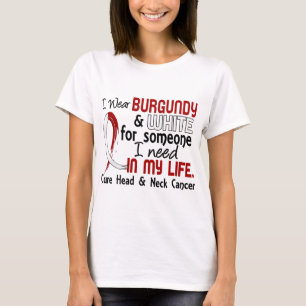 Camiseta Alguien necesito al cáncer principal del cuello