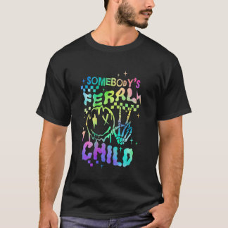 Camiseta Alguien's Niño Feral Niño y Niña Divertido
