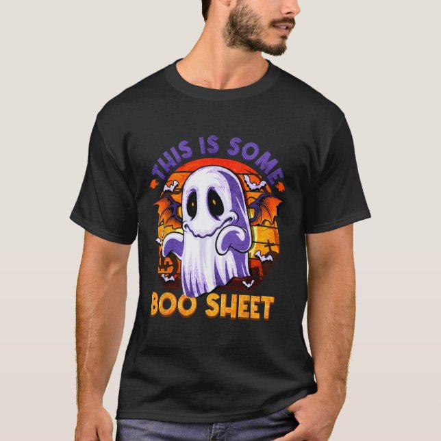 Camiseta ¿Alguna hoja de boo engaña a los hombres de Hallow (Anverso)