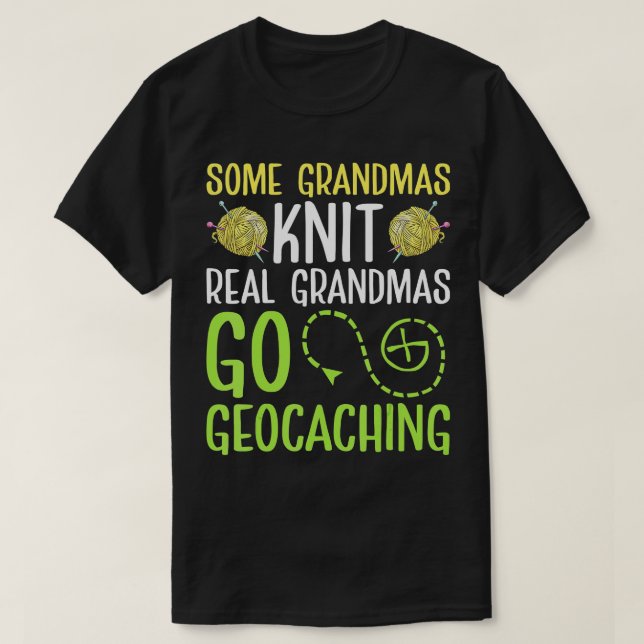 Camiseta Algunas abuelas de verdad se convierten en grandes (Diseño del anverso)