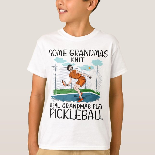 Camiseta Algunas abuelas tejen el baile de la abuela real (Anverso)