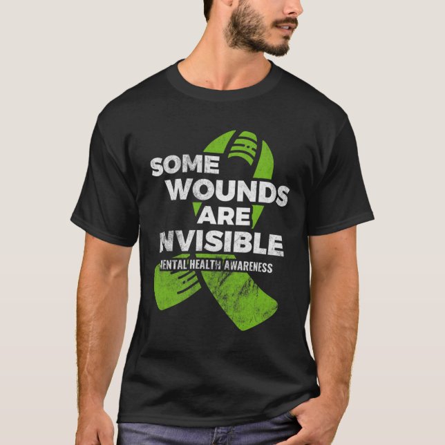Camiseta Algunas Heridas Invisible Mental Health Awareness  (Anverso)