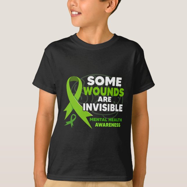 Camiseta Algunas Heridas Son Cintas Invisibles De Salud Men (Anverso)