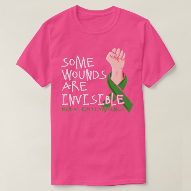 Camiseta Algunas heridas son invisibles (Diseño del anverso)