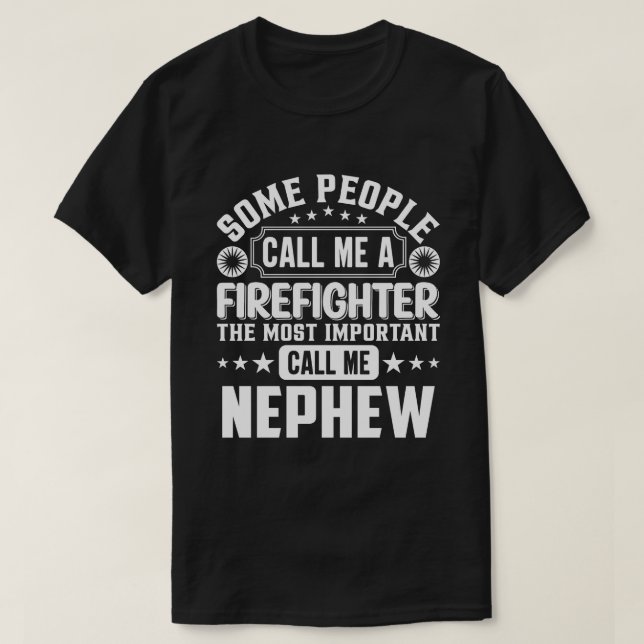 Camiseta Algunas Personas Me Llaman Vecino Bombero (Diseño del anverso)