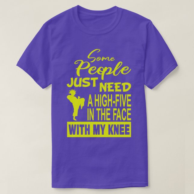 Camiseta Algunas personas necesitan cinco (Diseño del anverso)