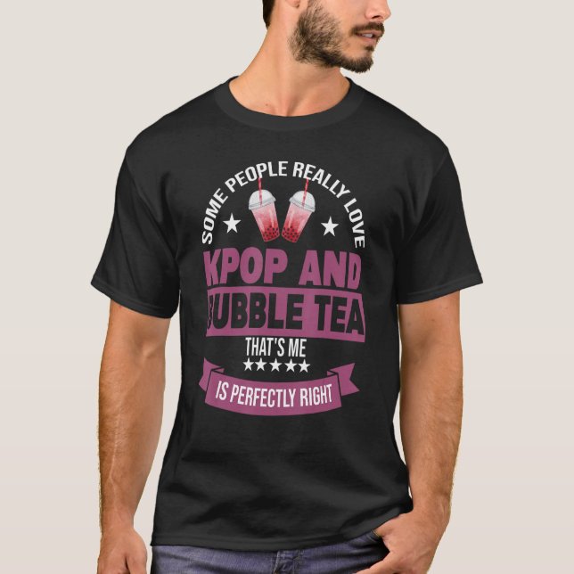 Camiseta algunas personas realmente aman el kpop y el té de (Anverso)