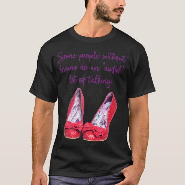 Camiseta Algunas personas sin cerebro hablan mucho chico ch (Anverso)
