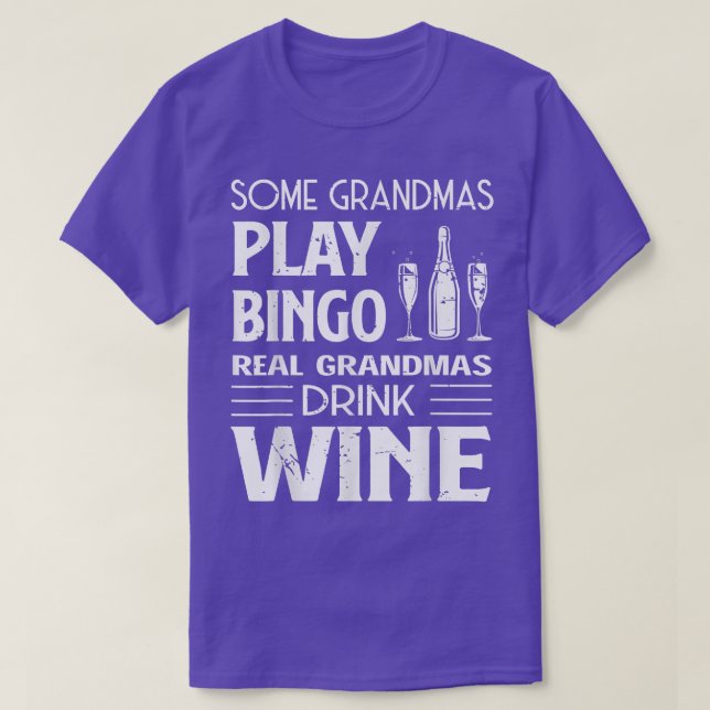 Camiseta Algunos abuelitos juegan al bingo Los verdaderos a (Diseño del anverso)