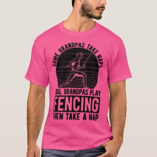 Camiseta Algunos abuelitos toman esgrima retro esgrima para