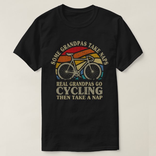 Camiseta Algunos abuelitos toman Napas Abuelos reales van e (Diseño del anverso)