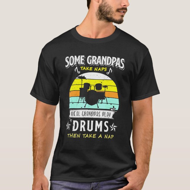 Camiseta Algunos abuelitos toman Naps Real Grandpas Play Dr (Anverso)
