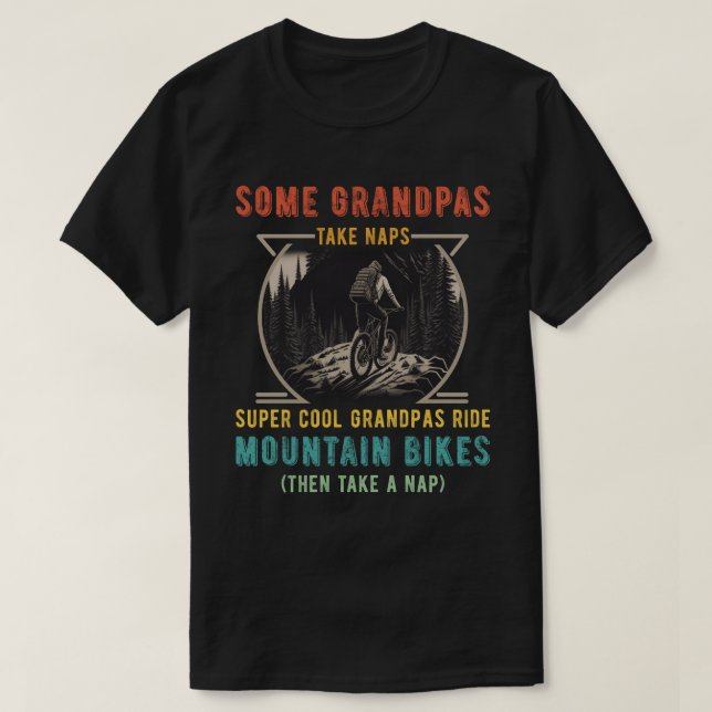 Camiseta Algunos abuelitos toman siestas super abuelitos de (Diseño del anverso)
