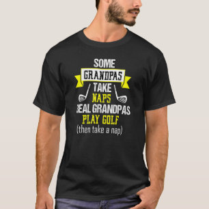 Camiseta Algunos abuelos hombres duermen siesta Golf