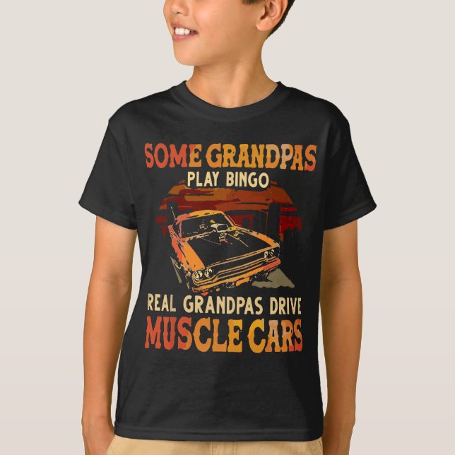 Camiseta Algunos Abuelos Juegan Bingo Real Grandpas Manejan (Anverso)