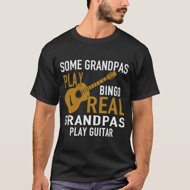 CAMISETA ALGUNOS ABUELOS JUEGAN LA GUITARRA DE JUEGOS REALE (Anverso)