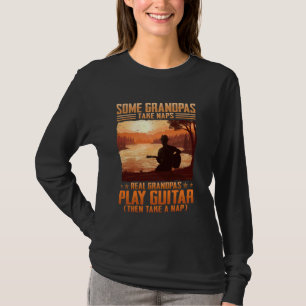 Camiseta Algunos Abuelos Toman Naps Real Grandpas Toca Guit