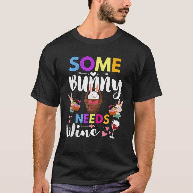Camiseta Algunos conejitos necesitan cestería de conejo de  (Anverso)