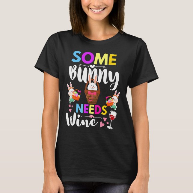 Camiseta Algunos conejitos necesitan cestería de conejo de  (Anverso)