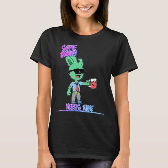 Camiseta Algunos conejitos necesitan un Chiste dulce (Anverso)